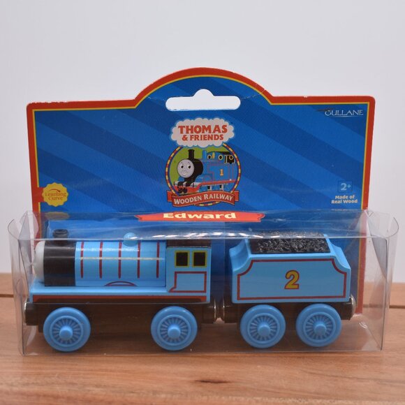 Edward & Tender Learning Curve Thomas & Friends Wooden Railway Train Engine 2008 - Picture 1 of 10